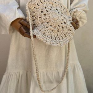 Sac Crochet Nurah - Fait Main Beige