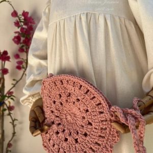 Sac Crochet Nurah Fait Main Rose